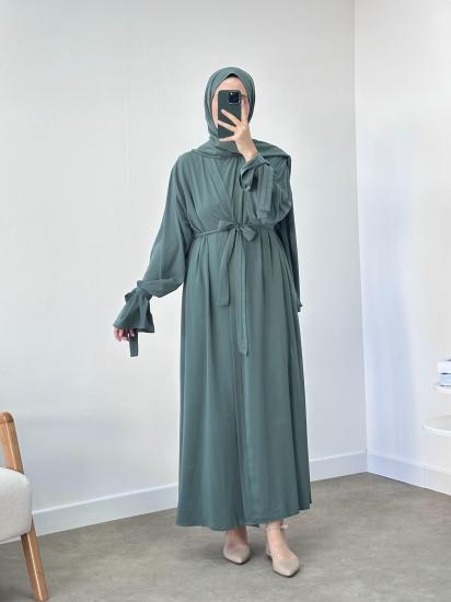 KOL UCU İPLİ ABAYA ÖZEL DİKİM